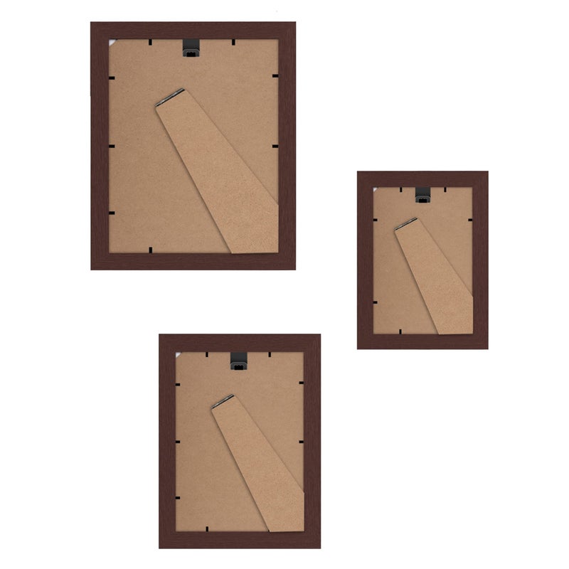Americanflat Set of 10 Picture Frames with Shatter-Resistant Glass - Gallery Wall Frame Set with Two 8x10, Four 5x7 and Four 4x6 Frames - Signature Collection - Mahogany - Image 5